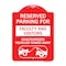 Signmission Reserved Parking for Faculty and Visitors Unauthorized Vehicles Towed Away, A-DES-RW-1824-23103 A-DES-RW-1824-23103 - alternate 1